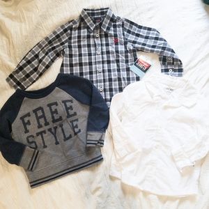 Little boys long sleeve tops